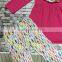 Christmas Winter clothing Girl kids Feather print pant scarf clothes hot pink top baby kids wear set