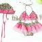 Vest style Leopard split swimsuit Children's Swimwear