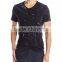 hot sale silkscreen digital full print short sleeve V- neck marble t shirt wholesale