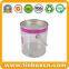 PVC Tinplate Bucket Transparent PET Tin Bucket with Clear Body