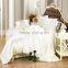 Ivory Color Silk Bedding Sets Twin Full Queen King Size Soft Bedcover Solid Color Duvet Cover Set