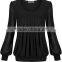new trendy promtional white lady wear blouse