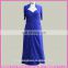 RP0044 Real Sample Dress Half Sleeve Jacket Ruched Top Beaded Floor Length Long Blue Evening Dresses Chiffon Evening Gowns