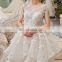 LS00409 cap sleeves elegant picture modern maxi party dress for women wedding dress custom