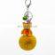 cartoon bear pom pom keychain for lady bag decoration