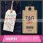 Wholesale Fashion Design Custom Logo Printed Kraft Hang Tags/Swing Tags