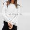 Wholesale Garment From China Raglan Sleeves Crew Neck Sweatshirt With Fitted Trims