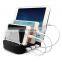 housing design 5 port usb charger cell phone charging station usb travel charger