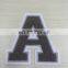 2015 Newest custom embroidery chenille letter patches
