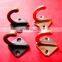 Decorative hooks for hanging clothes, metal wall hooks