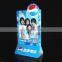 Clear 3 sides PMMA menu display plexiglass menu display stand acrylic menu card stand