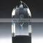 3d crystal golf trophy with golfball on the top