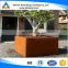 Alibaba top seller large size square rustic metal planter