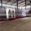 Vertical glass washing line with hydraulic panel press machine