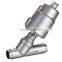 Stainless Steel Actuator double acting weld pneumatic angle seat valve