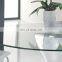 36" Inch Round Glass Table Top, 3/8" Thick, Ogee Edge, Tempered Glass