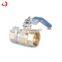 JD-4060 Nice quality control compression brass ball valve with gauge