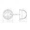HDPE Customized PIR Plastic Housing Fresnel Lens infrared induction