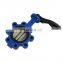 Bundor Lug One Stem No-pin LT Handle Wafer Butterfly Valve