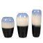 Jingdezhen Simple Modern Countryside Style Large Black Yellow Ceramic Vase For Garden