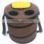 coffee waterproof pop up cooler bag with yellow opener month