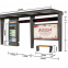 Outdoor fault reporting bus stop sign aluminum profile bus shelter platform billboard direct selling