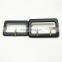 Rectangle metal coat brown black with pin resin belt buckles