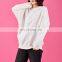 2021 autumn and winter new warm Korean round neck solid color plus velvet thick women's loose pullover sweater