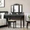 Acrylic dressing table dressing table with mirror and stool