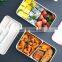 Sustainable Classic High Quality Food Grade Square Recycled Kids Plastic Lunch Box