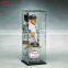 countertop baseball man figure plastic model box holder acrylic model display case