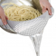 Kitchen Stainless Steel Fruits and Vegetables Washing Strainer Draining Colander Basket Durable Hander?& Base Mesh Colanders