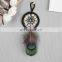 Small Car Trailer Key Dream Catcher Indian Peacock Feather Pendant Dream Catcher Home Accessories Black Cotton Ring Pendants