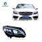 landnovo car accessories headlamp for 2015-2020y Mercedes Benz w205 c200 c260 c300 led head lamp