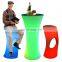 cordless rechargeable luminous glow illuminated outdoor event night club lounge led light  bar furniture chairs tables sofa set