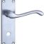 UK Internal External aluminum Door Handle for Wooden Door Mortise Lock Hardware On Plate