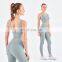 Wholesale Yoga Sets High Impact Gym Woman Leggings Sets V Back Sport Fitness