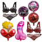 Globos De Despedida De Soltera Decoration for Bachelor Penis Balloon Bachelor Sexy Underwear Prank Mylar Foil Balloons