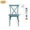 metal dining cross back chair