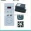 simple design shower room controller including control panel, transformer, fan, speaker.