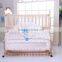 Comfortable baby bed with cradle