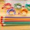 Elastic colored magic soft flexible pencils with eraser for promotion gift