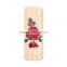 Trade assurance cute handmade recycle natural bamboo bookmark with flowers embossed