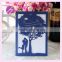 Free Printing Personalized love tree shaped Laser Cut acrylic Wedding Invitations Cards with various colors and designs