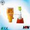 battery built-in waterproof collapsible traffic cones with light