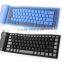 2016 New Universal Silicone wireless bluetooth keyboard waterproof foldable soft keyboard