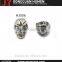 Popular metal skull beads , metal chrom skull , sterling silver skull beads