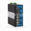 8 ports DIN-Rail Managed Industrial Ethernet Switch with 4 ports RS232