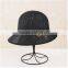 QXSH0061B White straw hat for women Summer hollow out beach fedora cloche