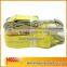 High quality 5Ton 50mm width 50mm tie down strap/ 2" ratchet belt yellow webbing with double J hooks